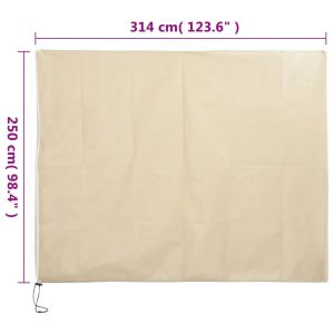 Зимни покривала за растения с цип, 10 бр, 70 г/м², 3,14x2,5 м