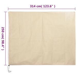 Зимни покривала за растения с цип, 2 бр, 70 г/м², 3,14x2,5 м