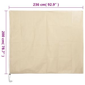 Зимни покривала за растения с цип, 10 бр, 70 г/м², 2,36x2 м