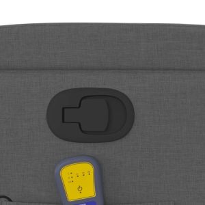 Масажен наклоняем стол, тъмносив, текстил