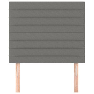 Табла за легло, тъмносива, 80x5x118/128 см, плат