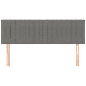 Табла за легло, тъмносива, 144x5x78/88 см, плат