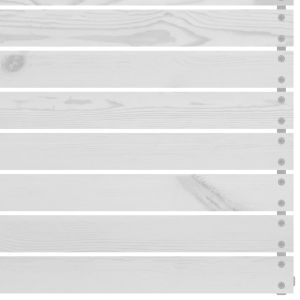 Градински лаундж комплект, 8 части, бял, бор масив