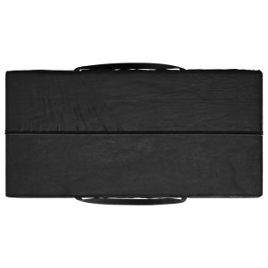 Чанта за градински възглавници, черна, 150x75x75 см, полиетилен