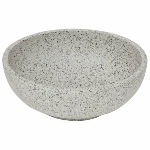 Мивка за плот, сива, кръгла, Φ41x14 см, керамика