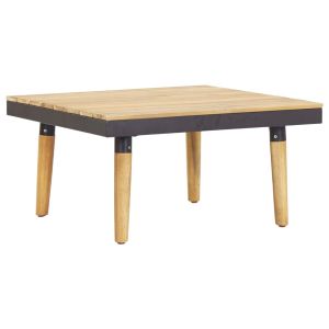 7-местен градински комплект с възглавници, акация масив, кафяв