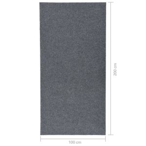 Абсорбиращо мръсотията килимче, 100x200 см, сиво