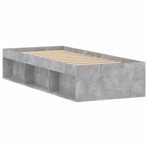Рамка за легло сив бетон 75x190 см Small Single