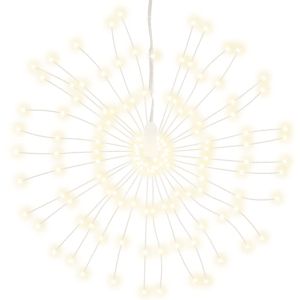 Коледни звездни светлини 140 LED 2 бр топло бяло 17 см
