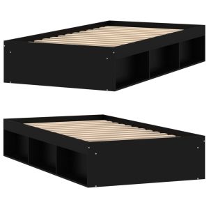 Рамка за легло черна 90x200 см