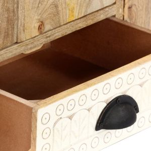 ТВ шкаф, 120x30x40 см, мангово дърво масив