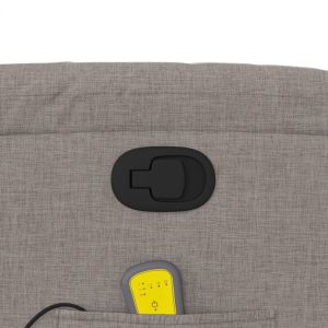 Масажен наклоняем стол, таупе, текстил