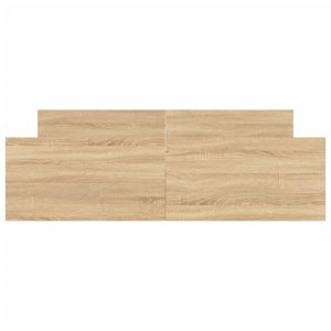 Рамка за легло с горна и долна табла, сонома дъб, 150x200 см