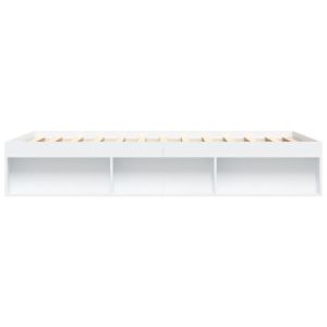 Рамка за легло, бяла, 140x190 см