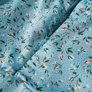 Детска рокля с дълъг ръкав, синя, 92