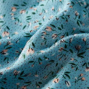 Детска рокля с дълъг ръкав, синя, 92