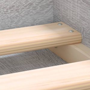 Рамка за легло, сив сонома, 200x200 см