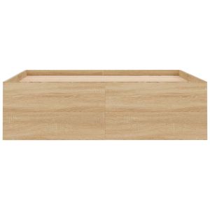 Рамка за легло, дъб сонома, 120x190 см, Small Double