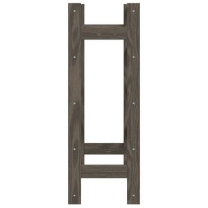 Стойка за вино за 20 бутилки, сива, бор масив