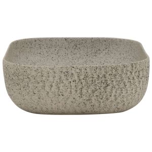 Мивка за плот, сив, правоъгълна, 48x37,5x13,5 см, керамика