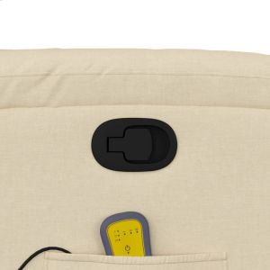 Масажен наклоняем стол, кремав, текстил