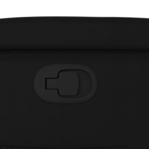 Фотьойл с регулируема облегалка, черен, изкуствена кожа