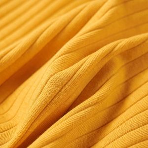 Детска тениска с дълъг ръкав, охра, 92