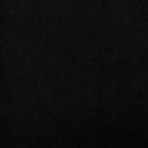 Фотьойл с опора за крака Черен кадифе