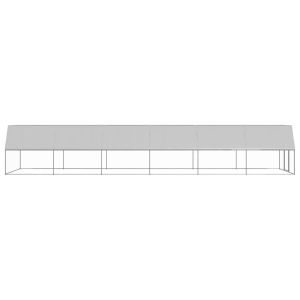 Външна клетка за пилета, 3x12x2 м, поцинкована стомана