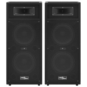 Професионални пасивни Hifi говорители за сцена 2 бр 1000W черни