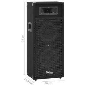 Професионални пасивни Hifi говорители за сцена 2 бр 1000W черни