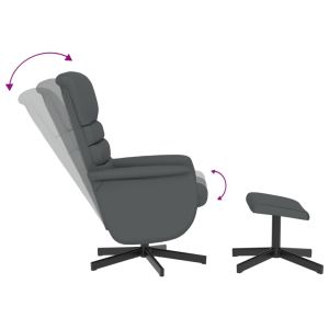 Наклоняем стол с табуретка, сив, изкуствена кожа