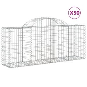 Габионни кошници арка 50 бр 200x50x80/100 см поцинковано желязо