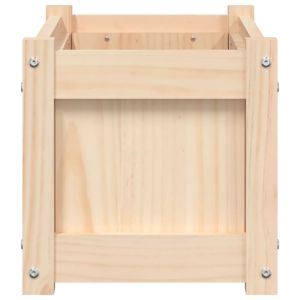 Градински сандък, 60x31x31 см, борово дърво масив