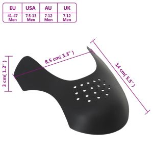 Протектори срещу гънки на обувки, 2 чифта, EU 41-47, пластмаса