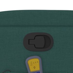 Масажен наклоняем стол, тъмнозелен, текстил