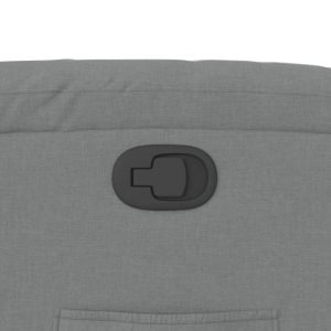 Реклайнер стол, светлосив, текстил