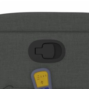 Масажен наклоняем стол, тъмносив, текстил