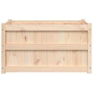 Градински сандък, 90x50x50 см, борово дърво масив