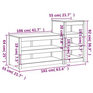 Кухненски шкафове за открито, MEPPEL, 2 бр, дугласко дърво масив
