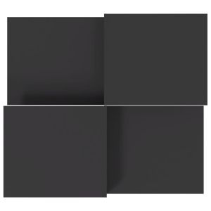 Кафе маси, 2 бр, сив, инженерно дърво