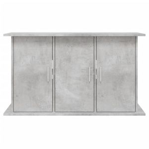 Стойка за аквариум, бетонна, сива, 101x41x58 см, инженерно дърво
