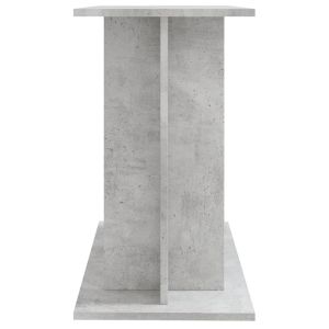 Стойка за аквариум, бетонна, сива, 80x35x60 см, инженерно дърво