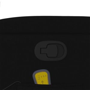 Масажен наклоняем стол, черен, текстил