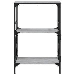 Библиотека 3 рафта сив сонома 59x35x90,5 см инженерно дърво