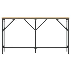 Конзолна маса, дъб сонома, 140x23x75 см, инженерно дърво