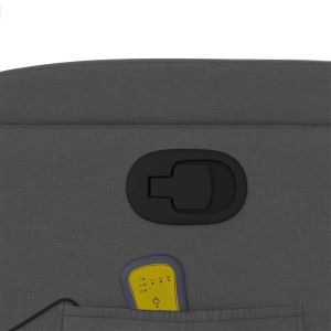 Масажен наклоняем стол, тъмносив, текстил