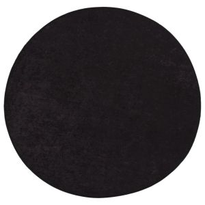 Перящ се килим, антрацит, Ø 200 см, противоплъзгащ