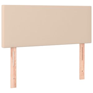 Горна табла за легло, капучино, 90x5x78/88 см, изкуствена кожа