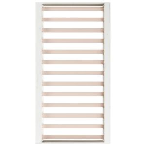 Рамка за легло, бяло, 100x200 см, масивно дърво